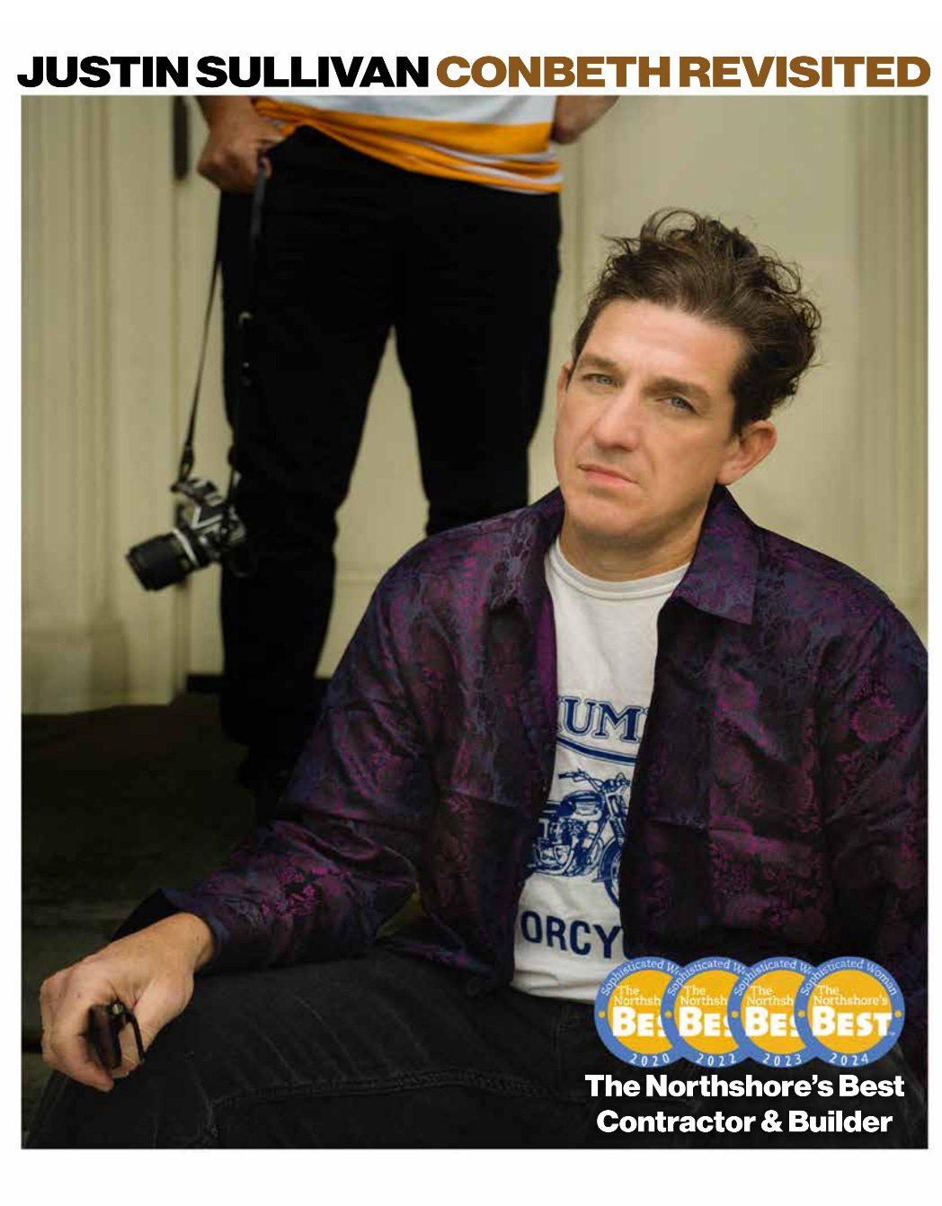 Justin Sullivan featured in a Conbeth Revisited award portrait
